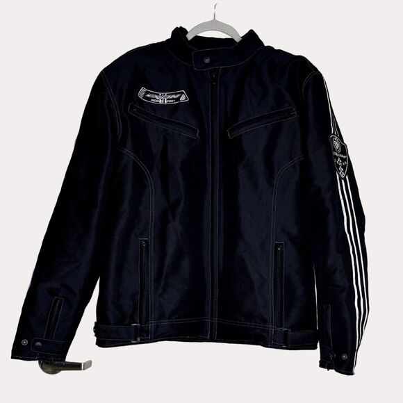 Legend Tungsten Riding Spirit Mens Motorcycle Jacket Black US 38 M bv - Picture 1 of 9